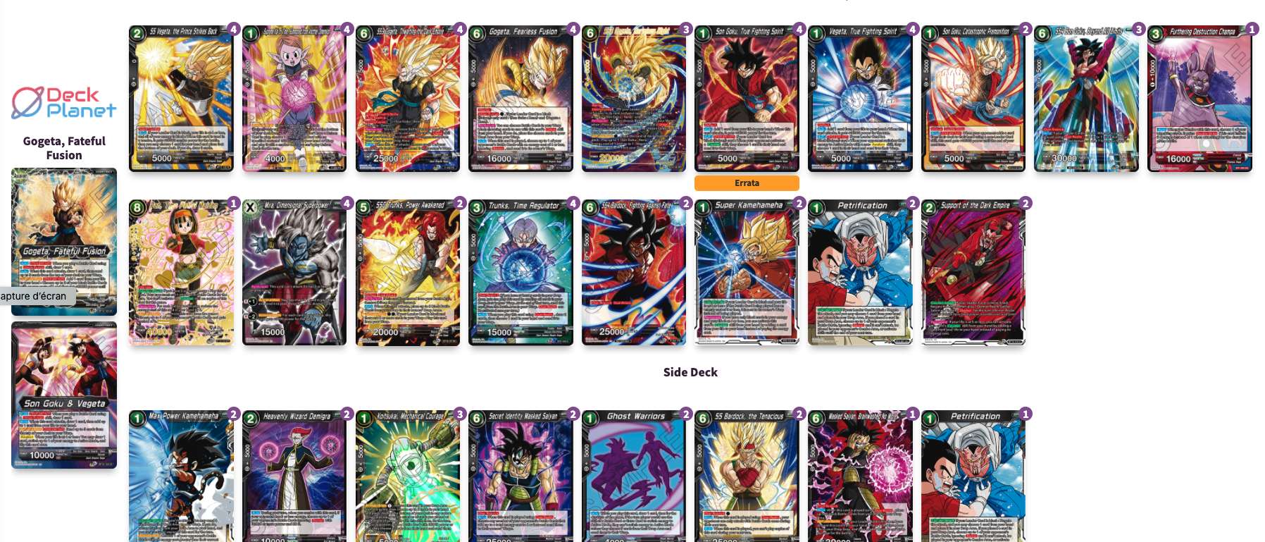 Decklist de Gerardo Ledezma