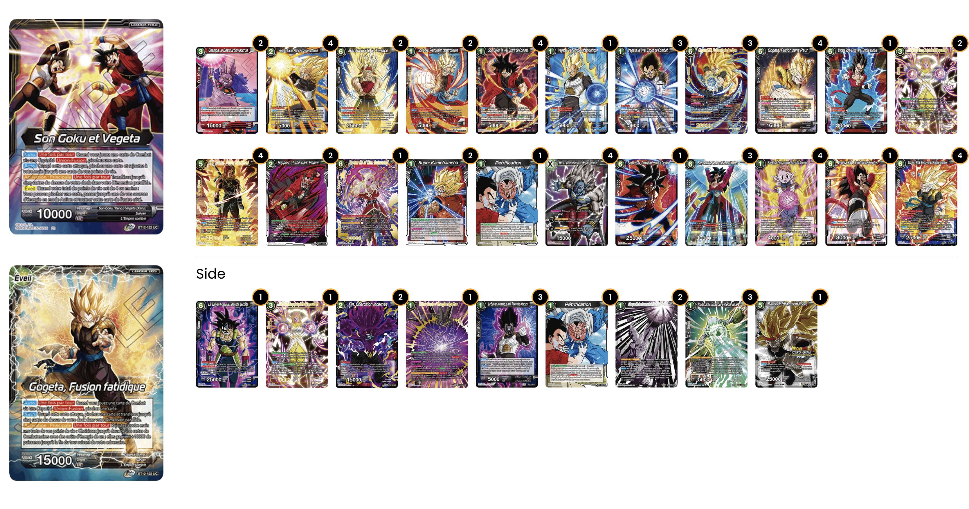 Decklist de Martin Belloir