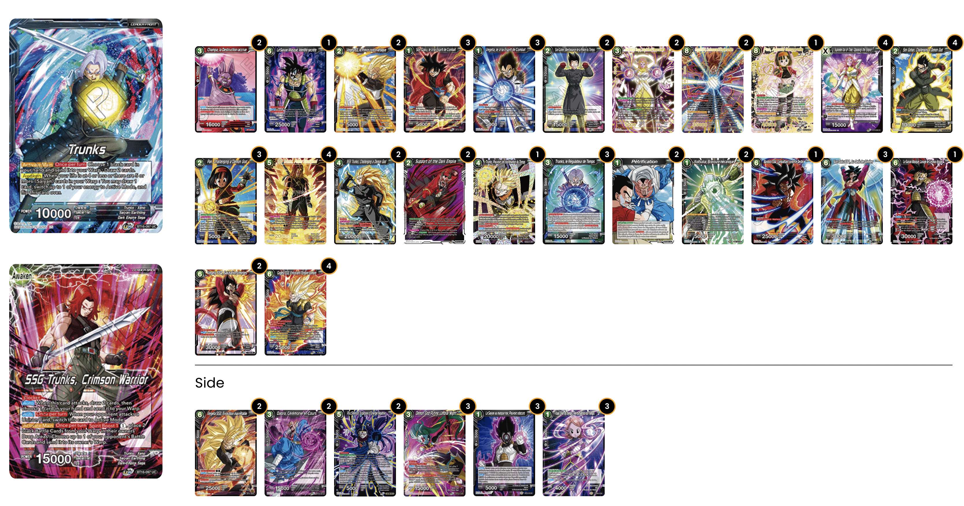 Decklist de Jules Estrampes