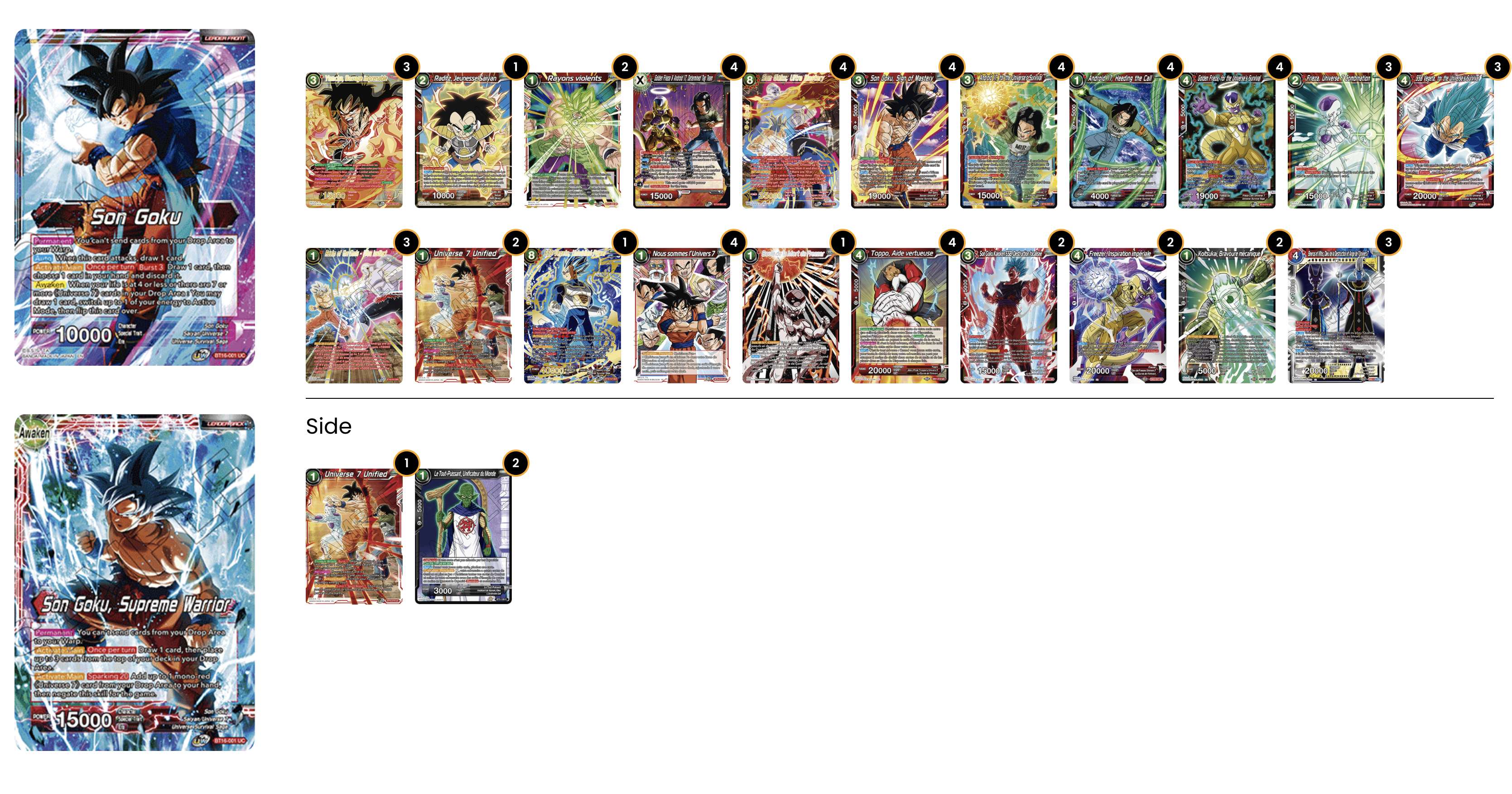 Decklist de Sautron Samuel