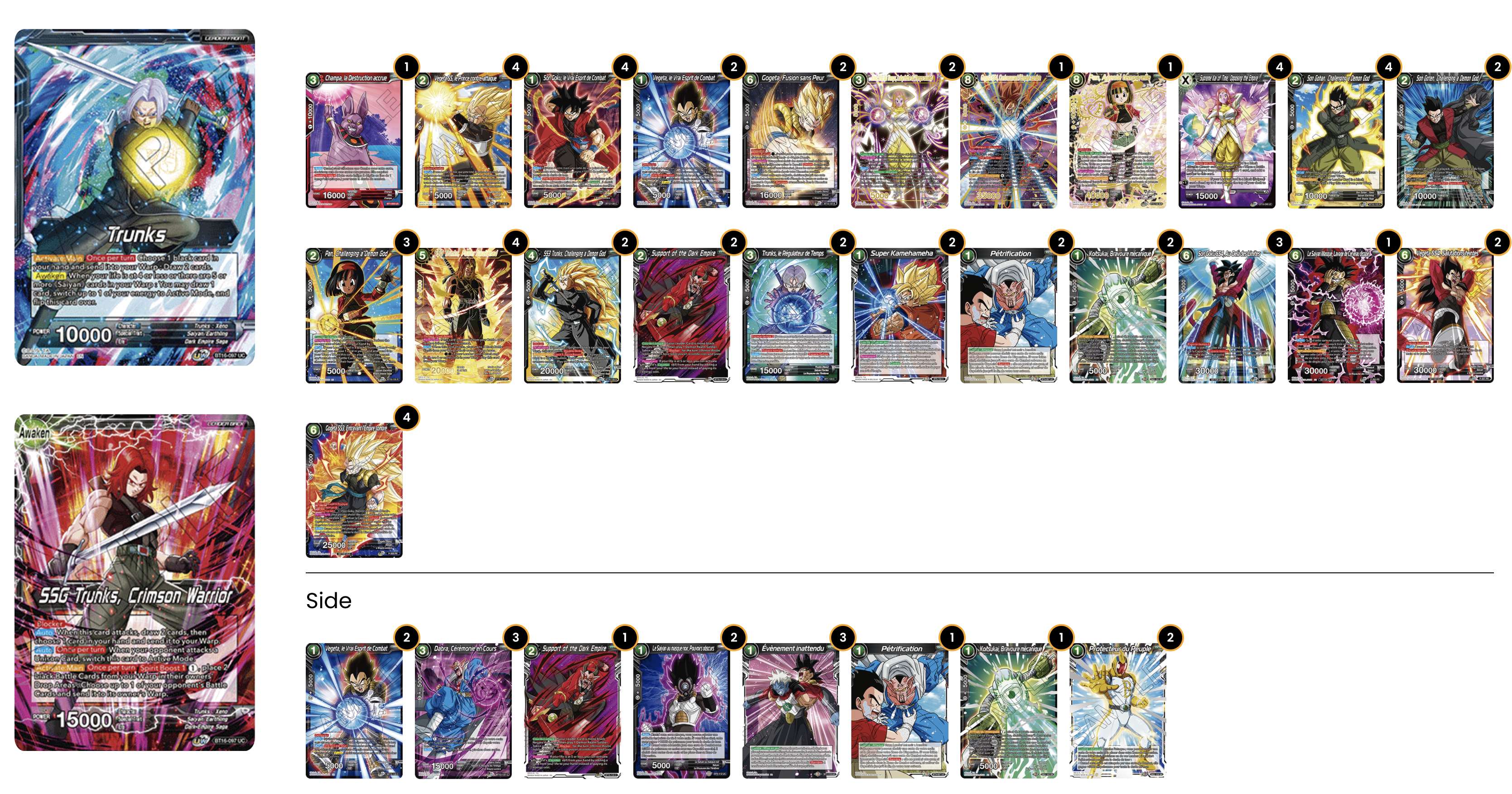 Decklist de Loic Thieriot