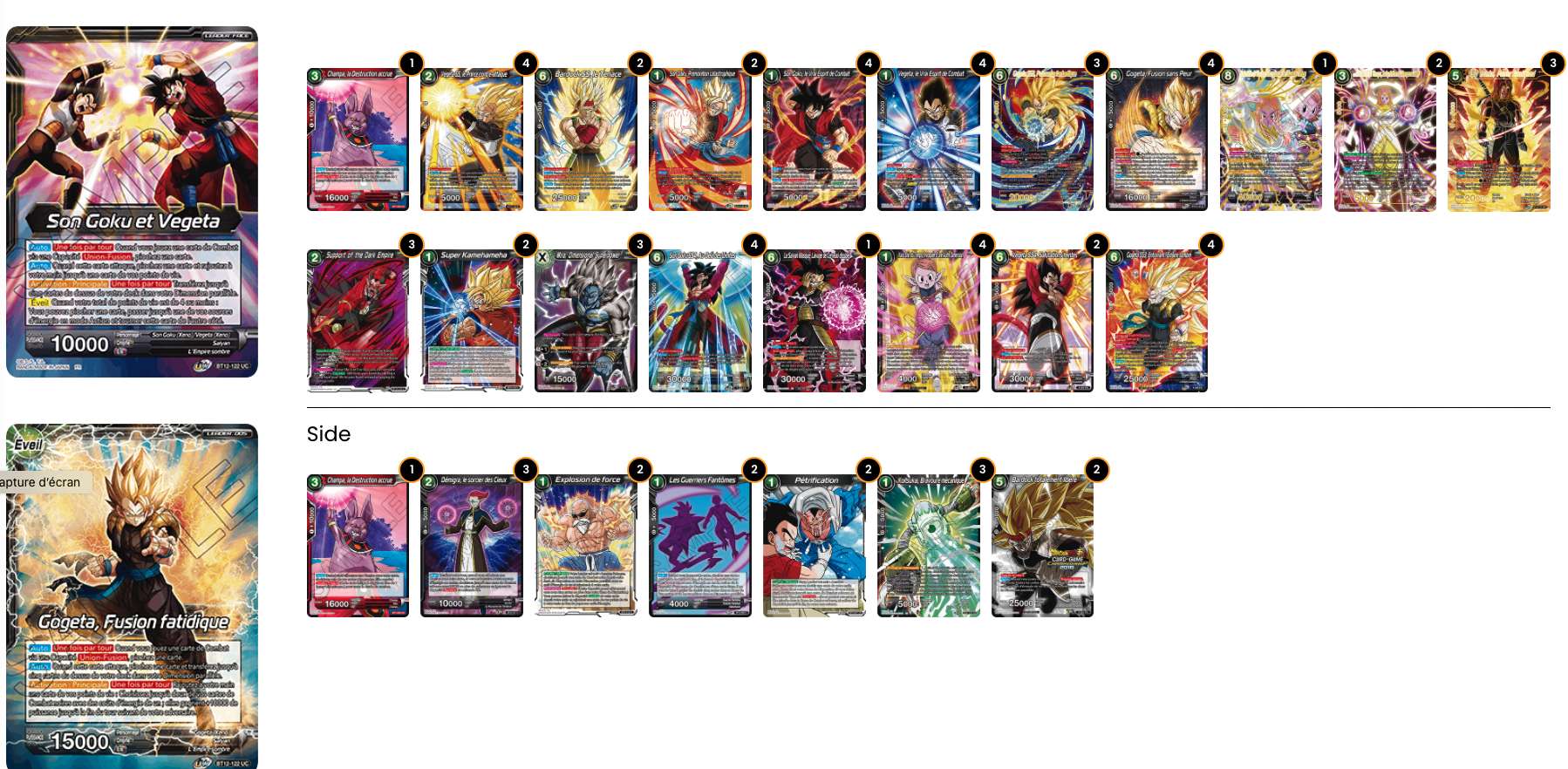 Decklist de Brandon Corpuz