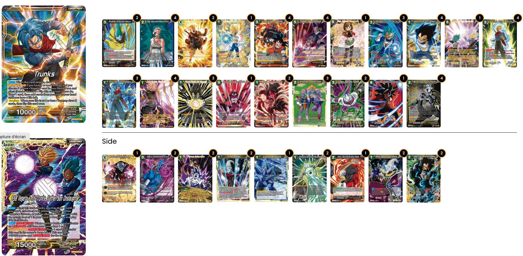 Decklist de Dustin Vo