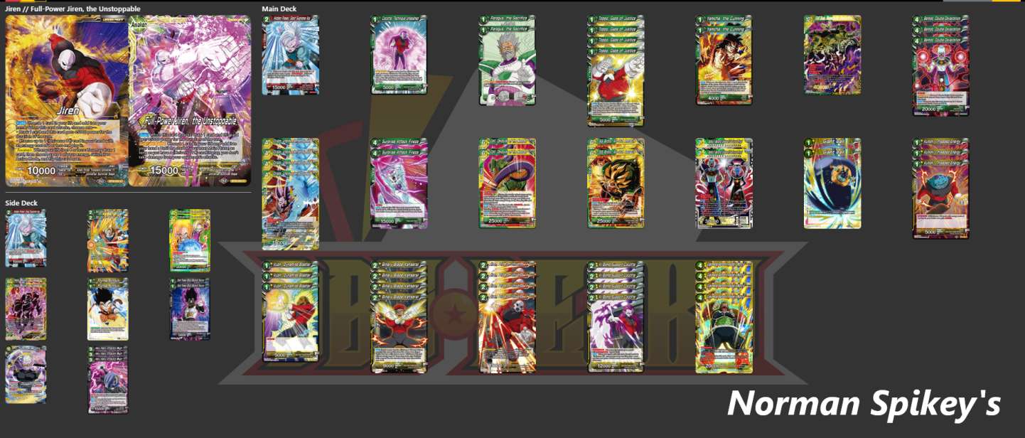 Decklist image · Norman Spikey's