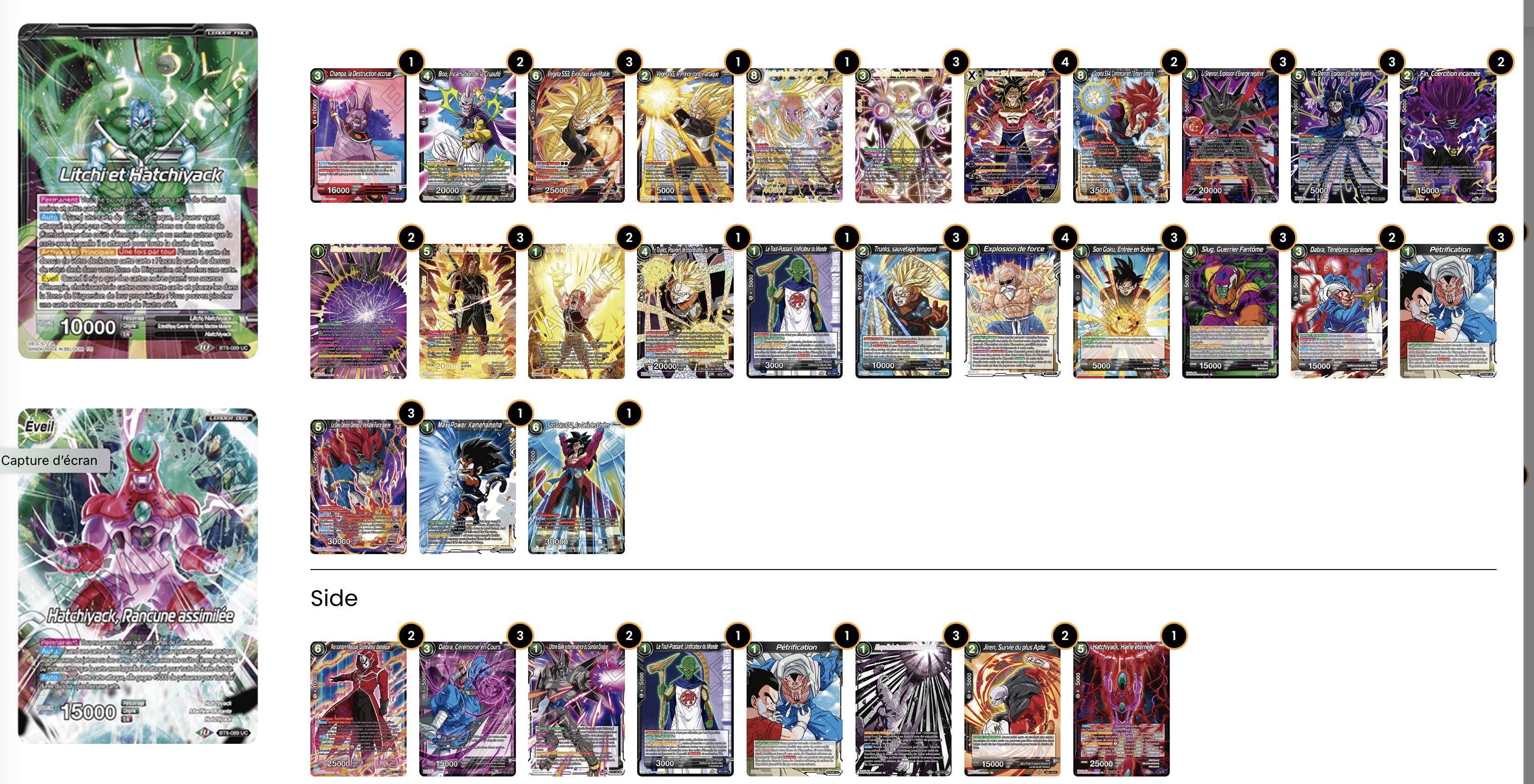 Decklist de Ivo Moyano