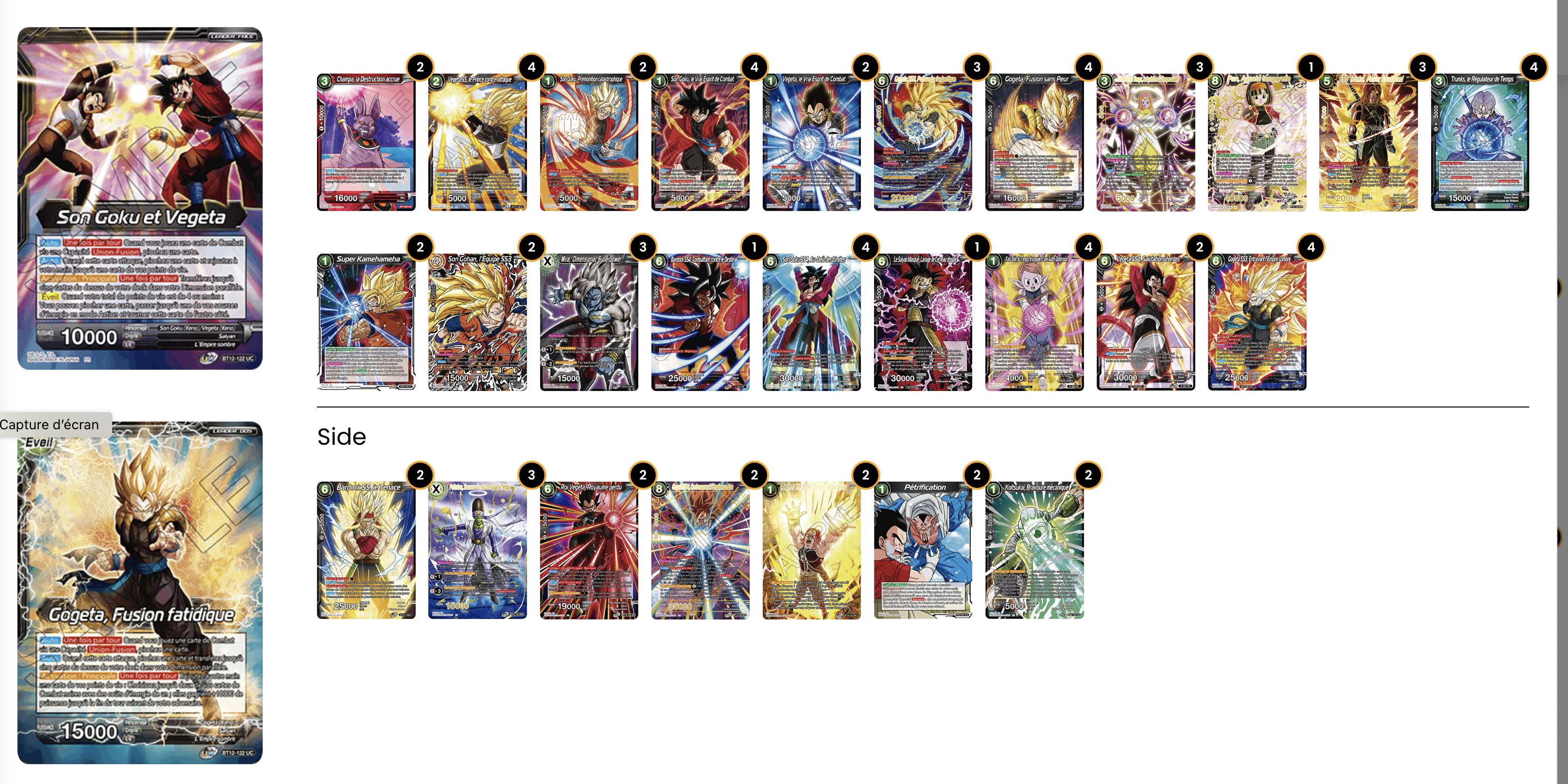 Decklist de Derek White