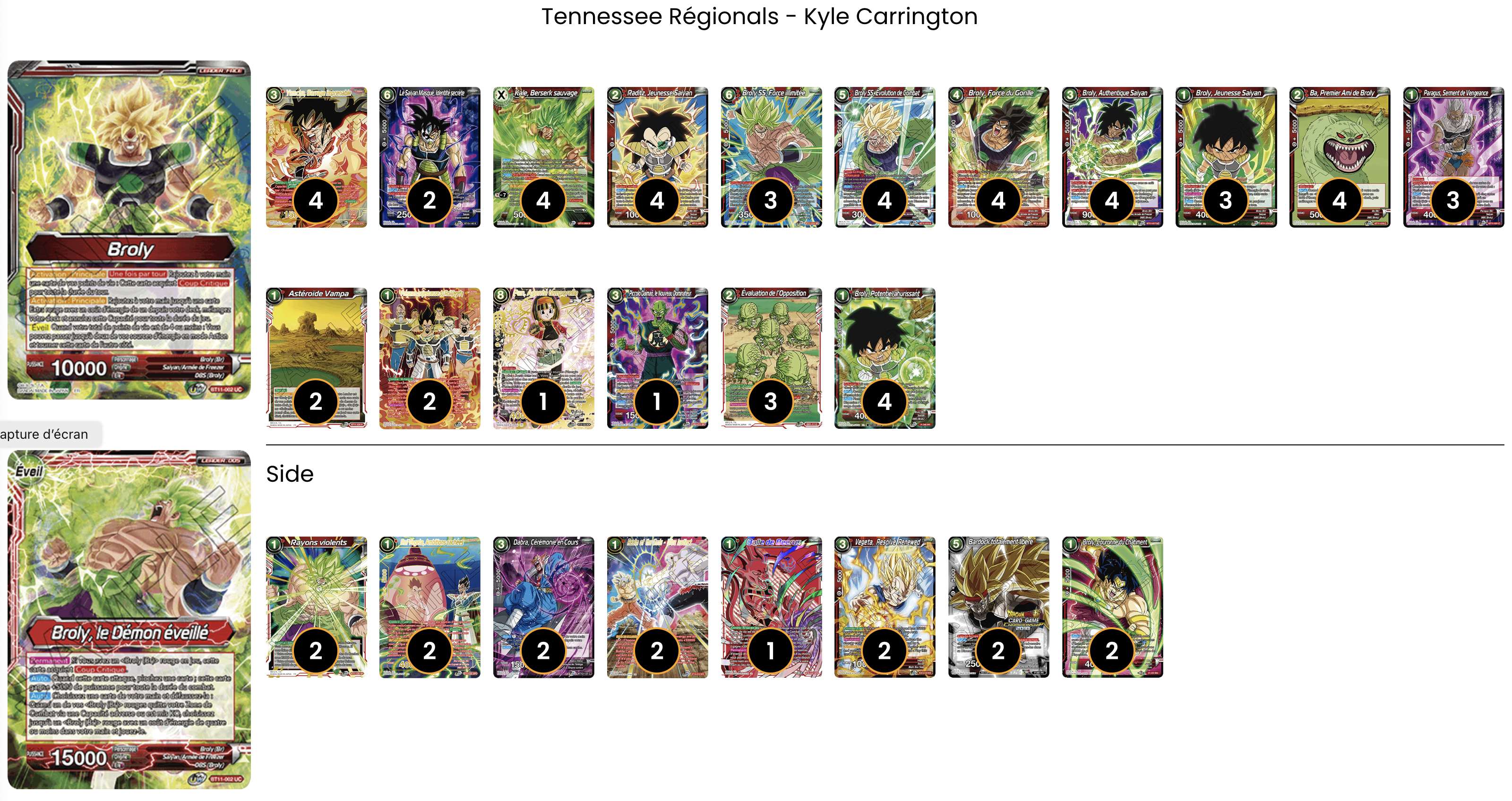 Decklist image · Kyle Carrington