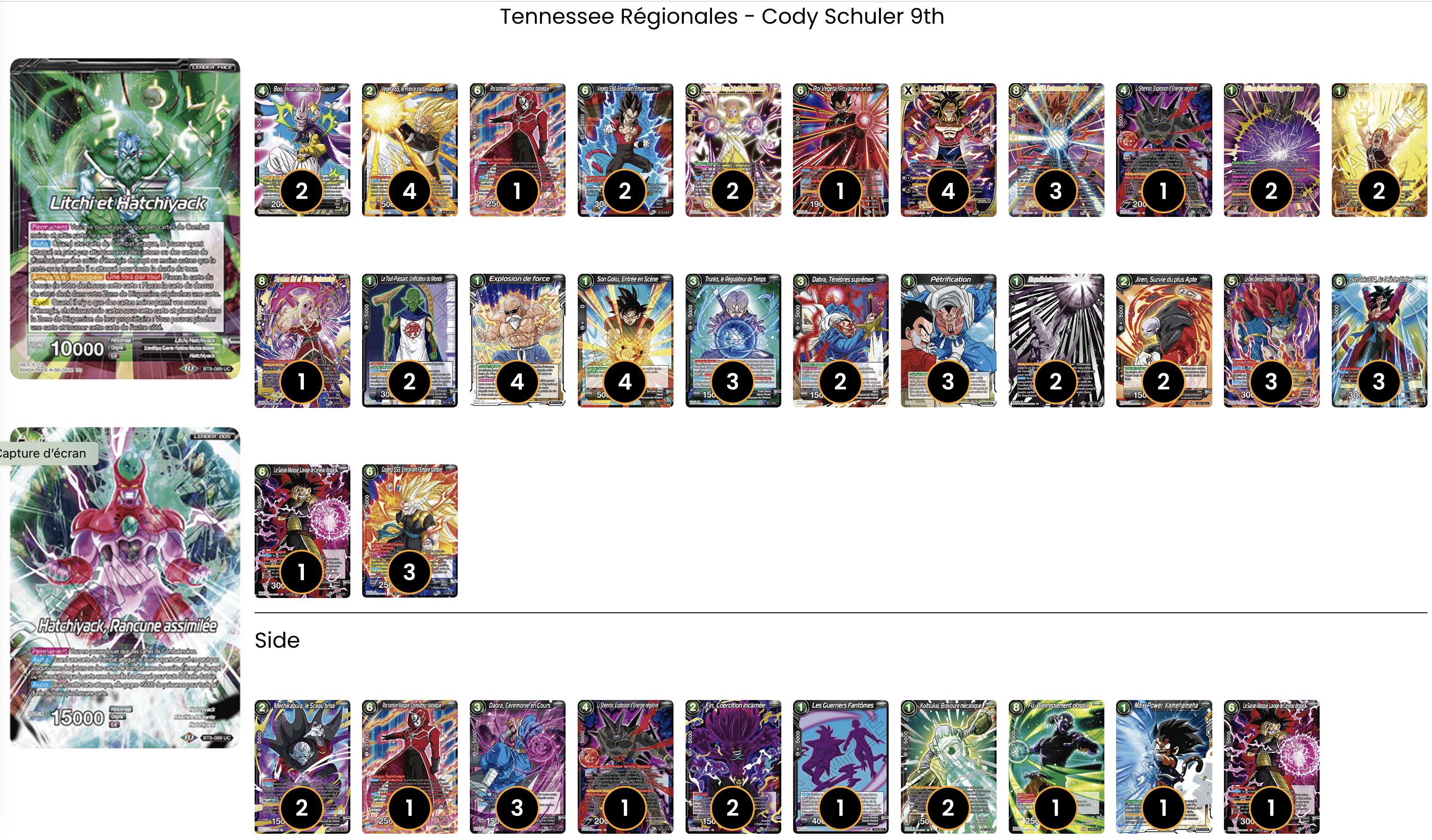 Decklist de Cody Schuler