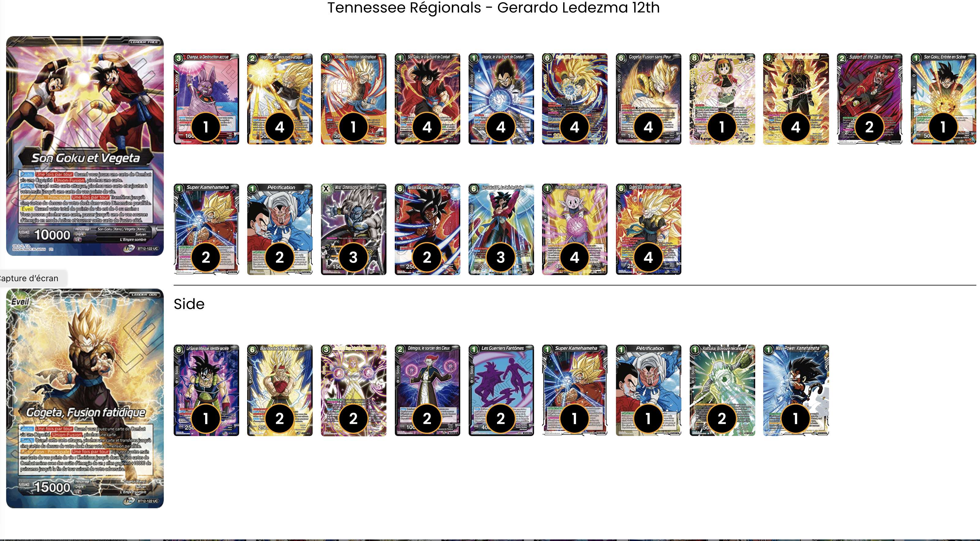 Decklist de Gerardo Ledezma