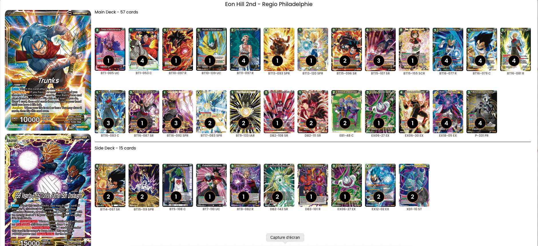 Decklist de Eon Hill