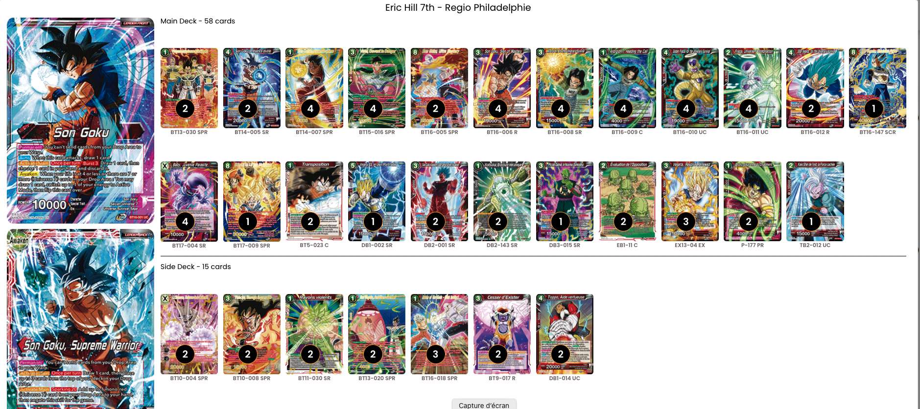 Decklist de Eric Hill