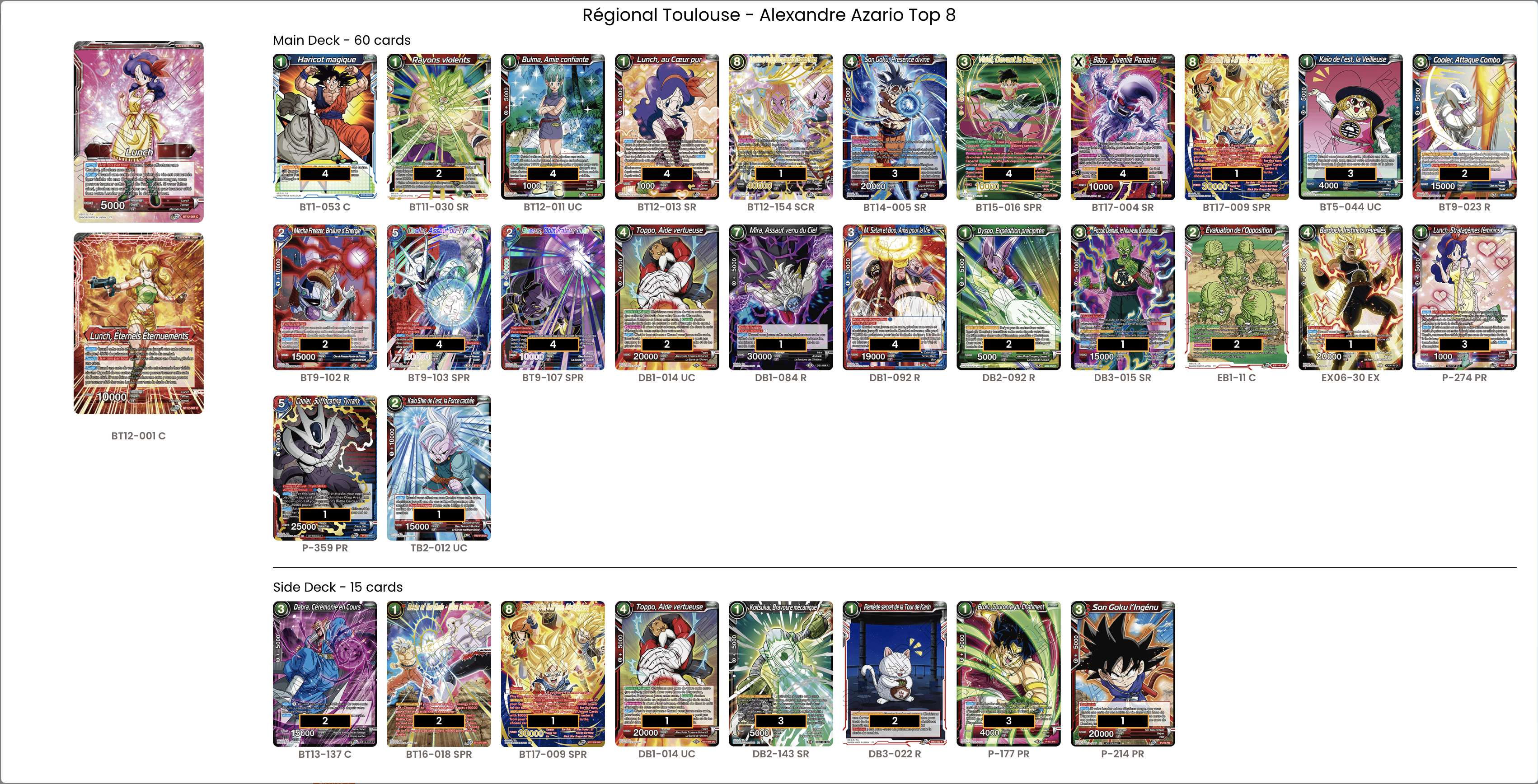 Decklist image · Alexandre Azario