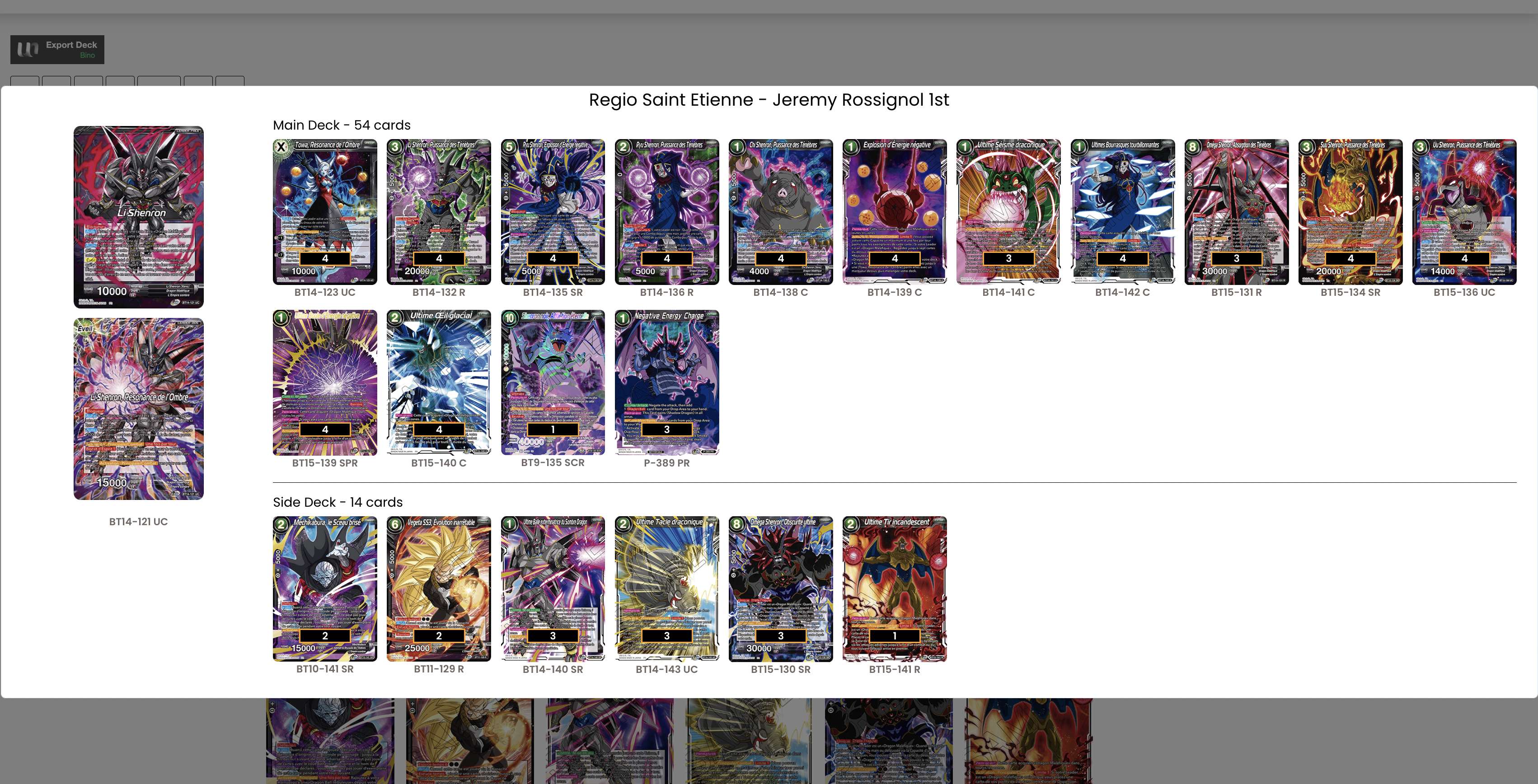 Decklist image · Jérémy Rossignol