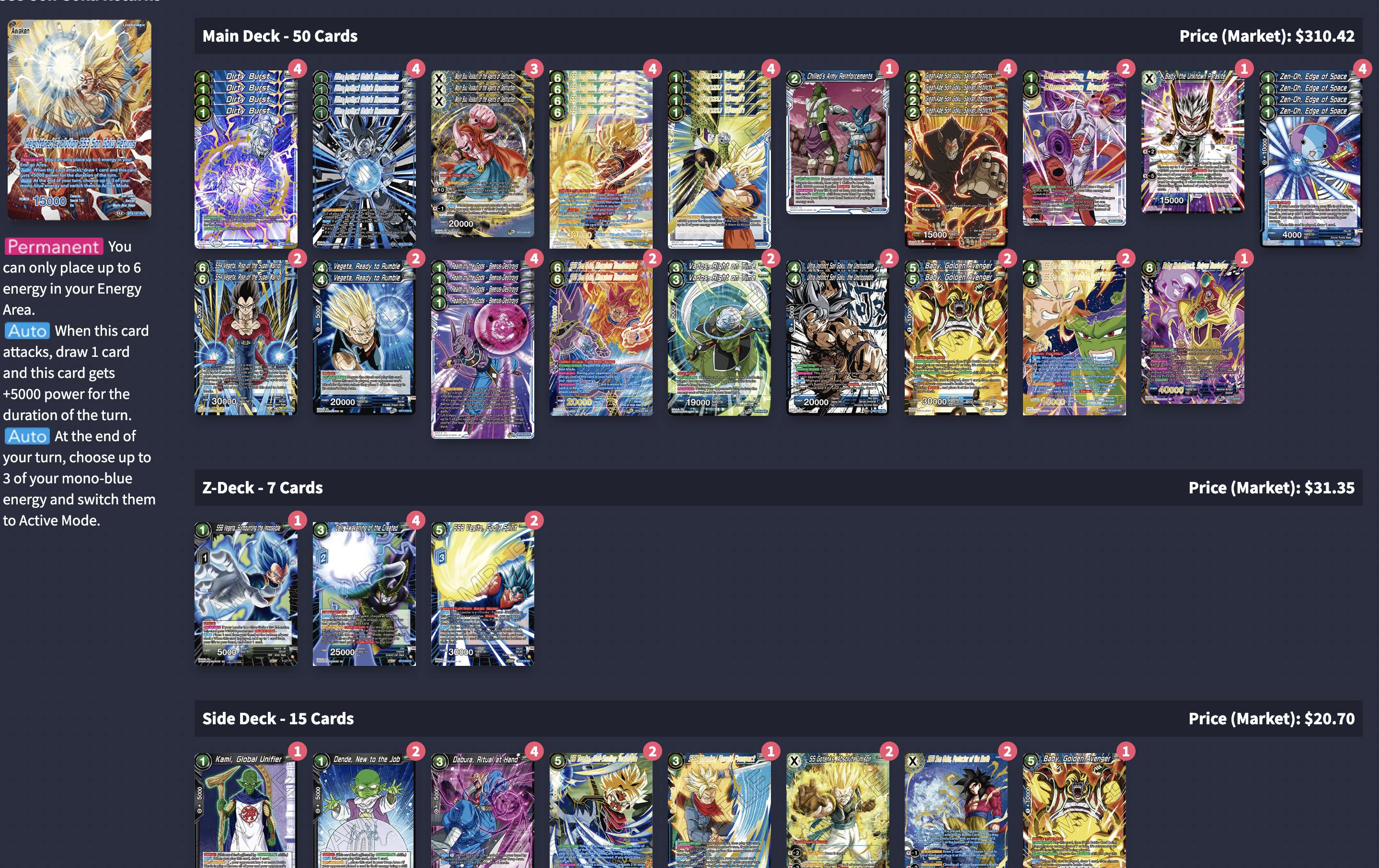Decklist de Mikhail Grant