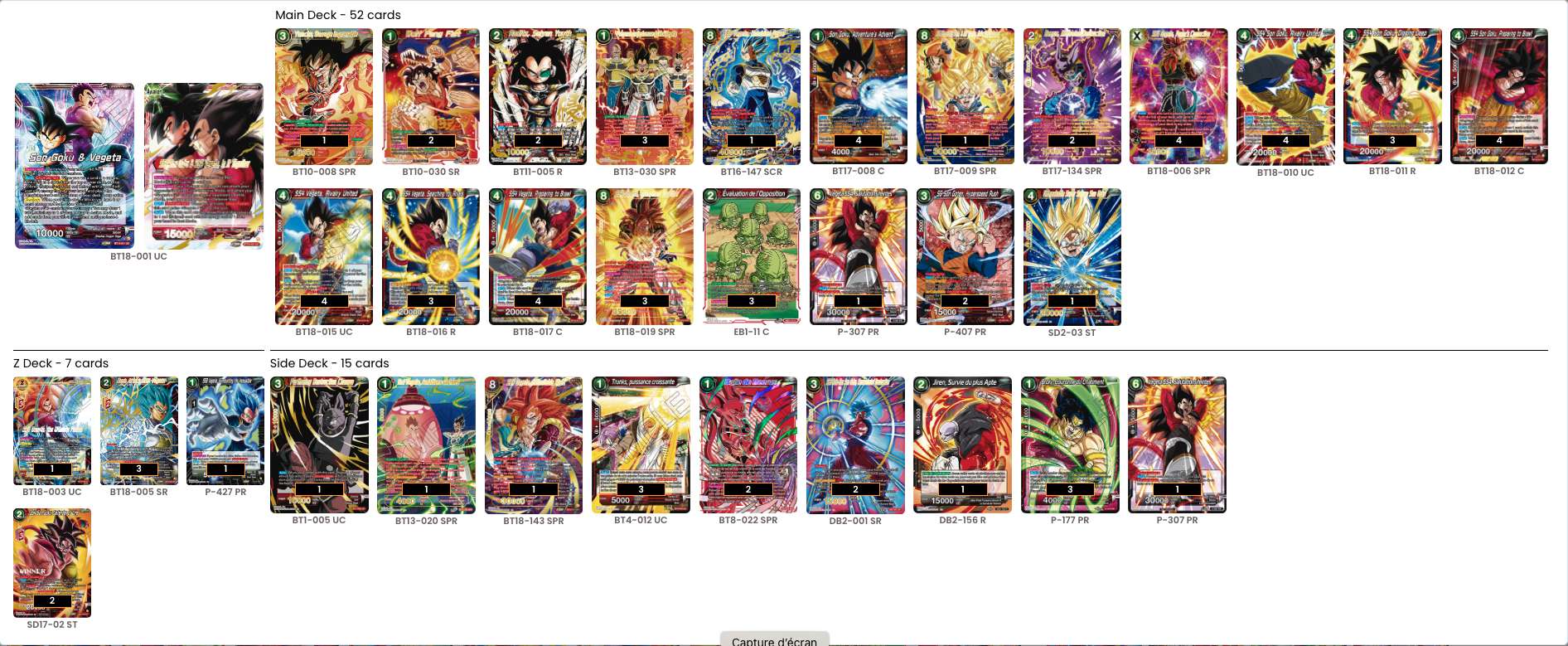 Decklist de Alexandre Clay