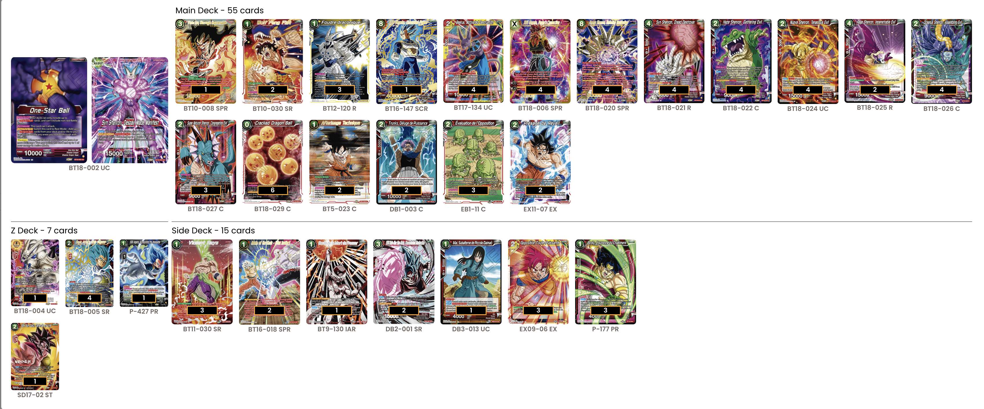 Decklist de Alexandre Azario
