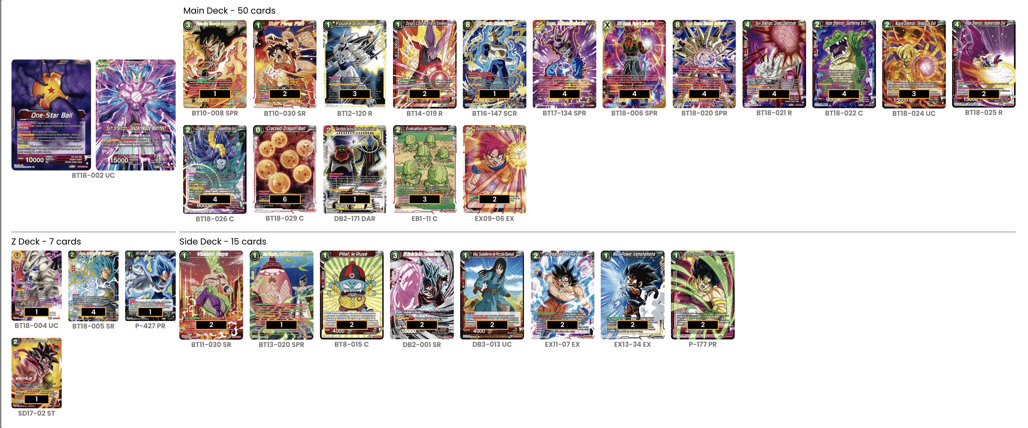 Decklist de Bertrand Pere