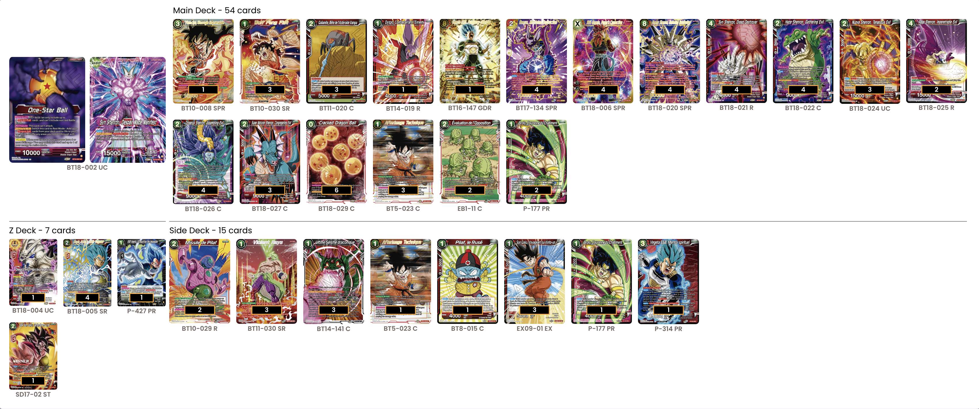 Decklist de Alessandro Graziosi