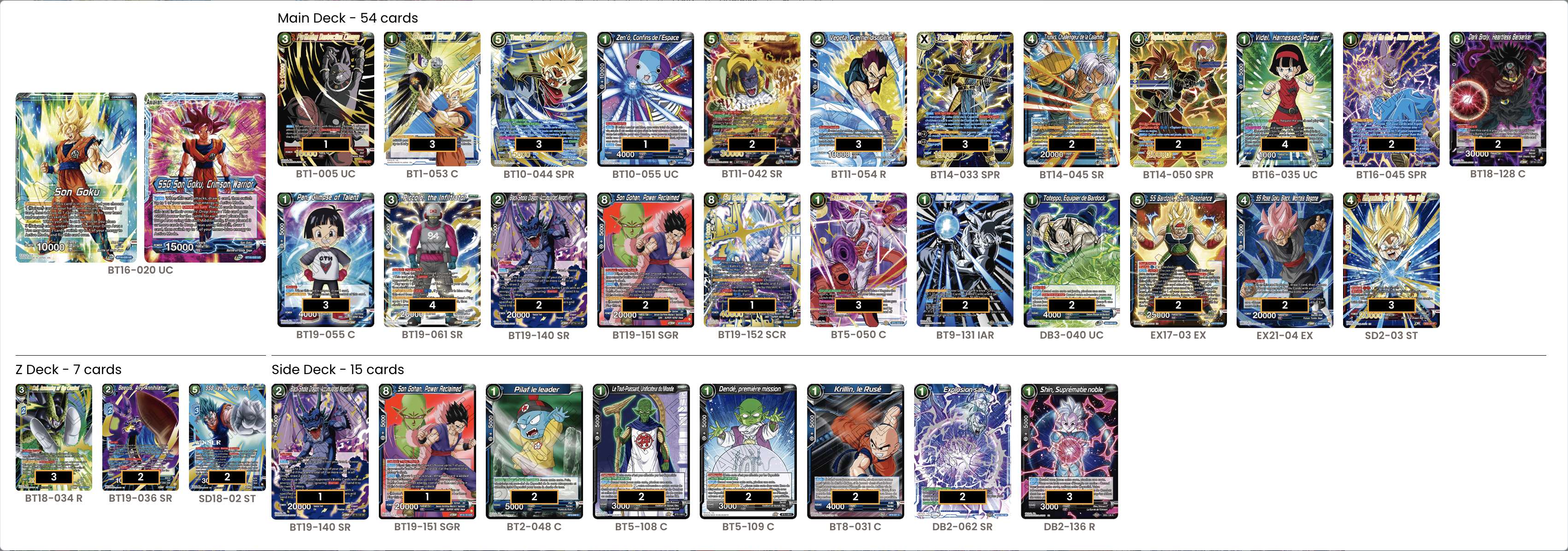 Decklist de Robert Rietze