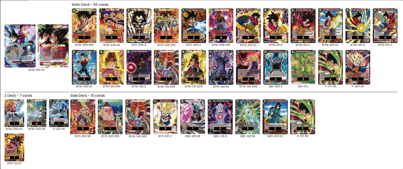 Decklist de Austin Waldron