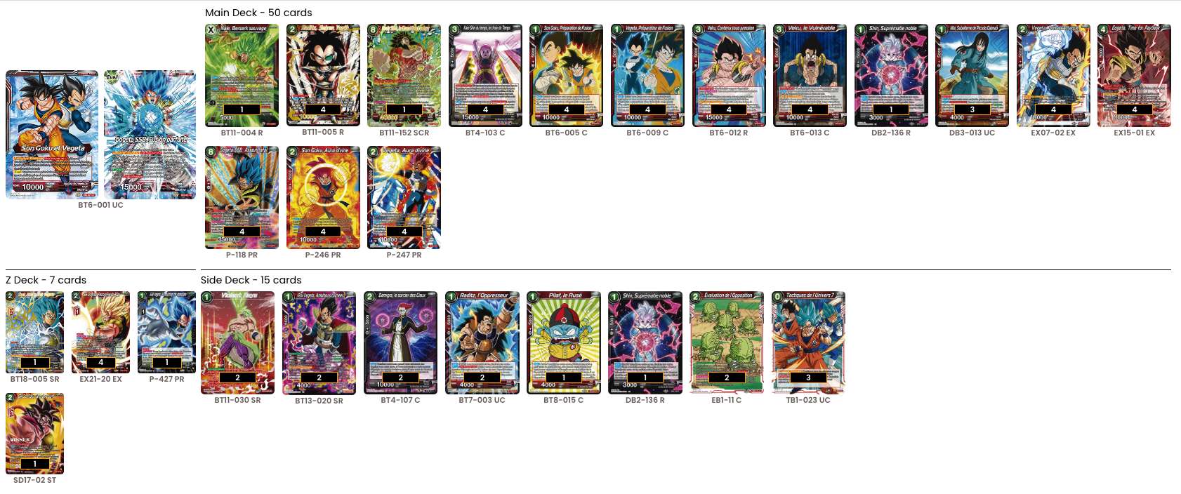 Decklist de Nick Zeolla