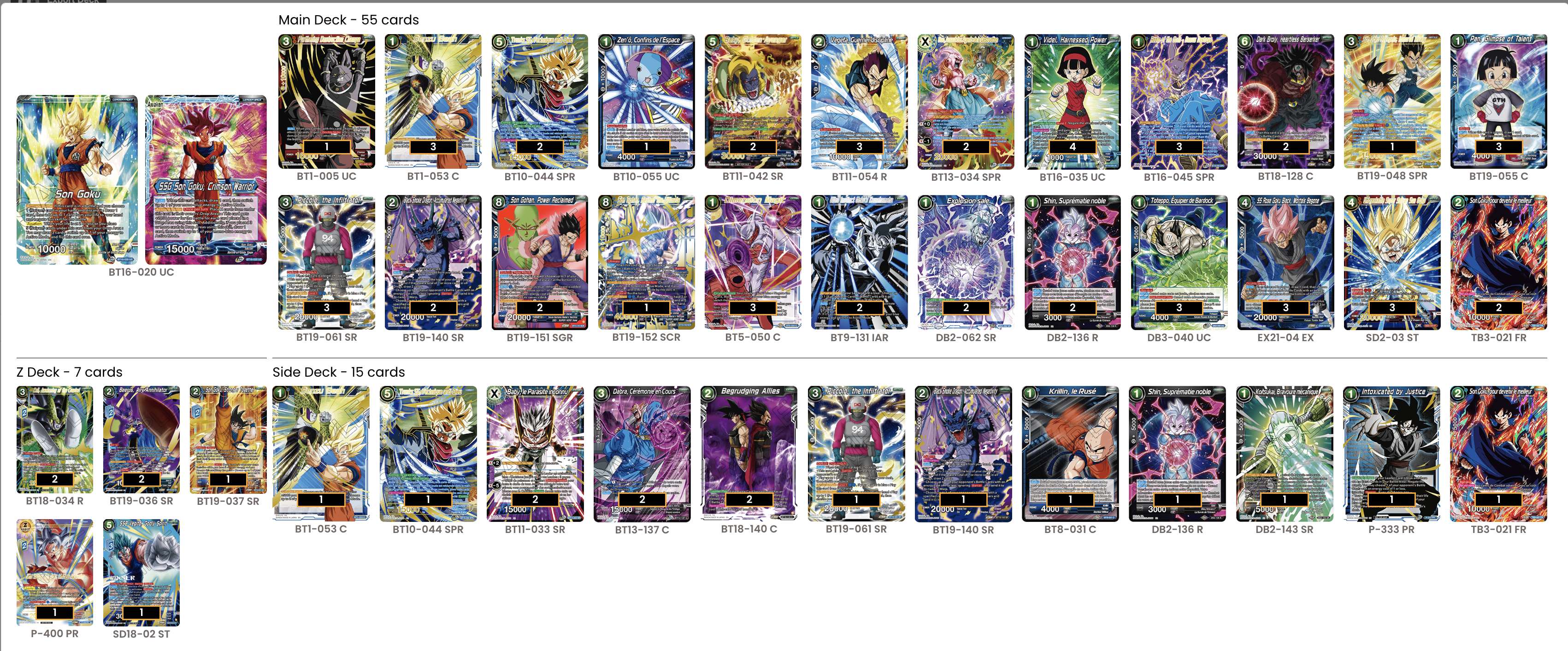 Decklist de Max Kennedy