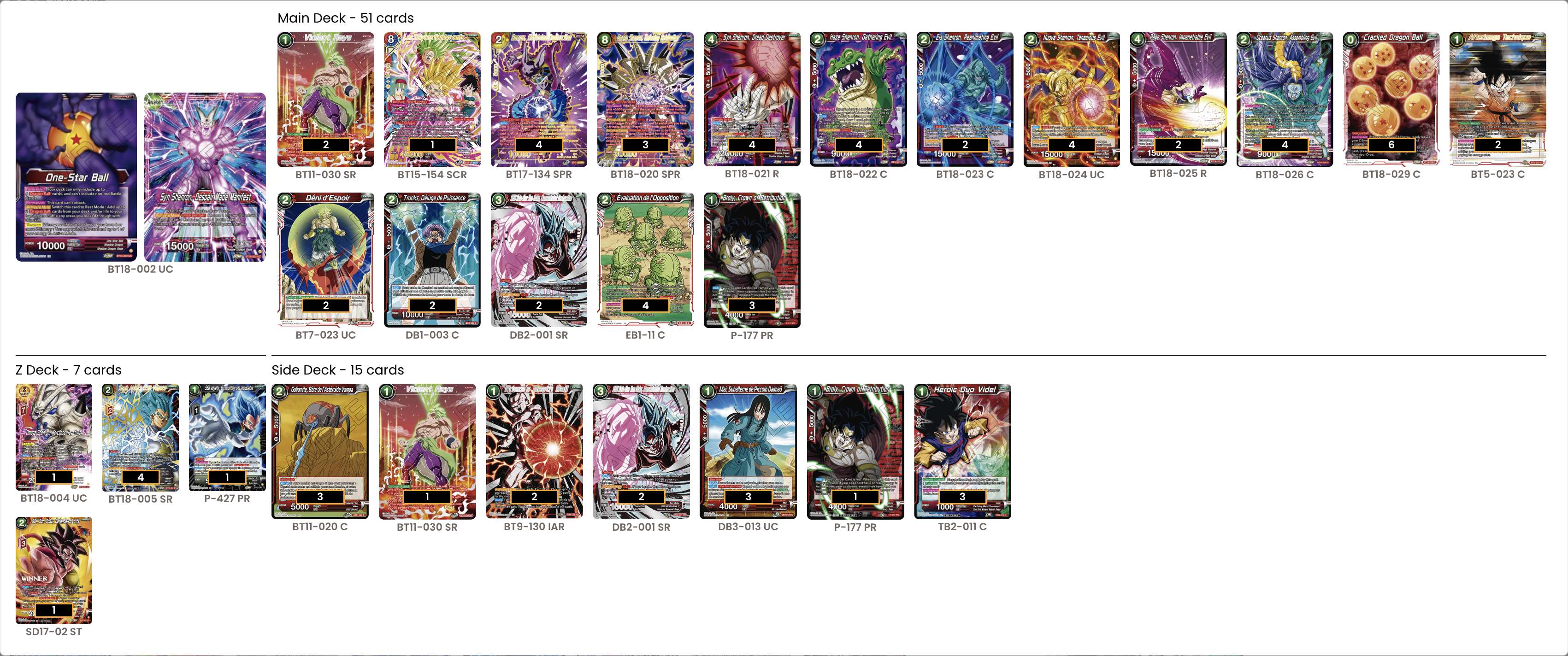 Decklist de Julian Astolfo