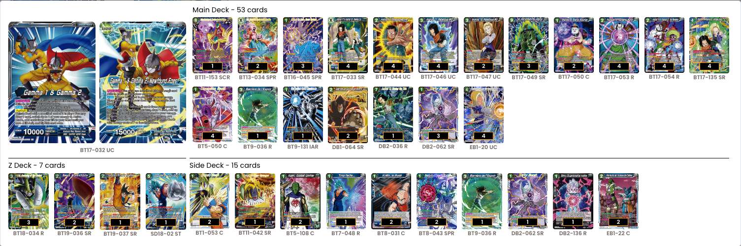 Decklist de Leo Maubant