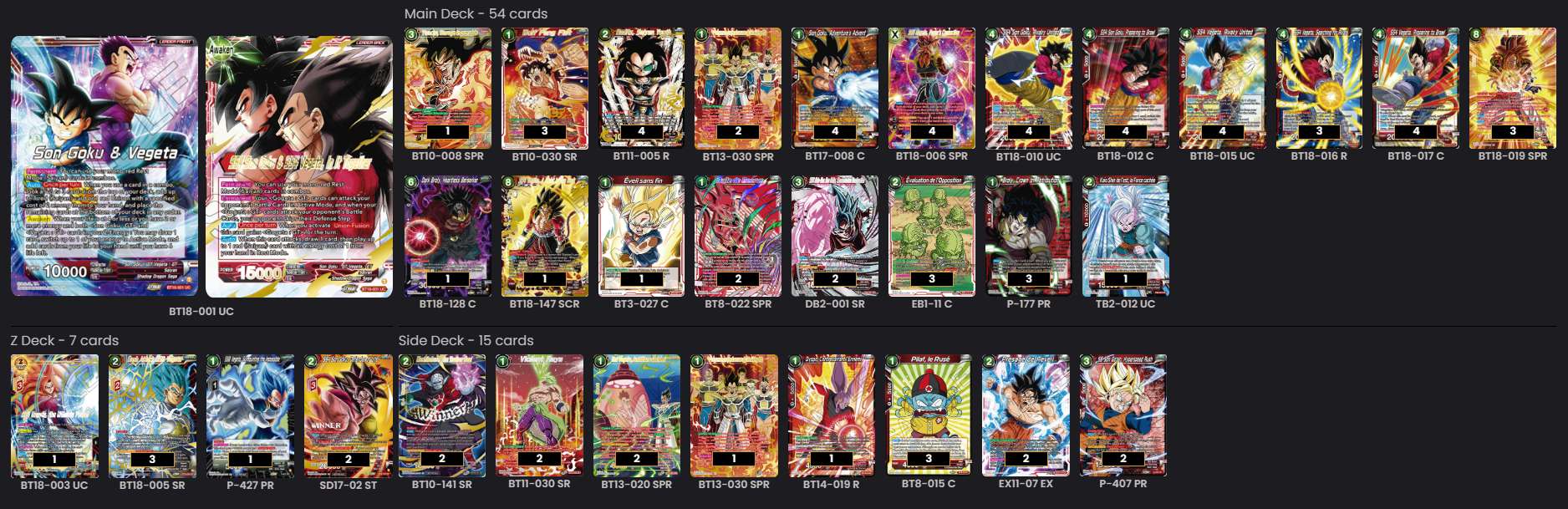 Decklist de Alexandre Azario