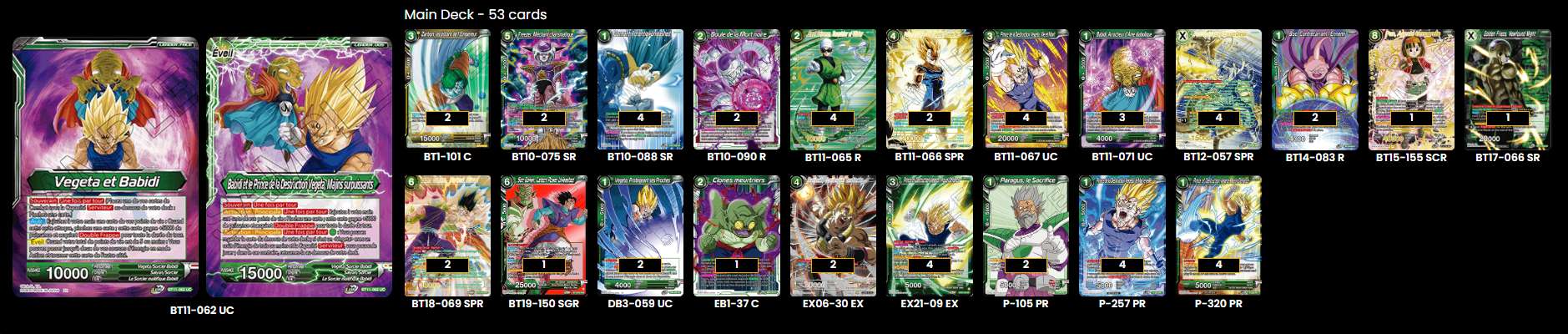 Decklist de Thomas Ballenger