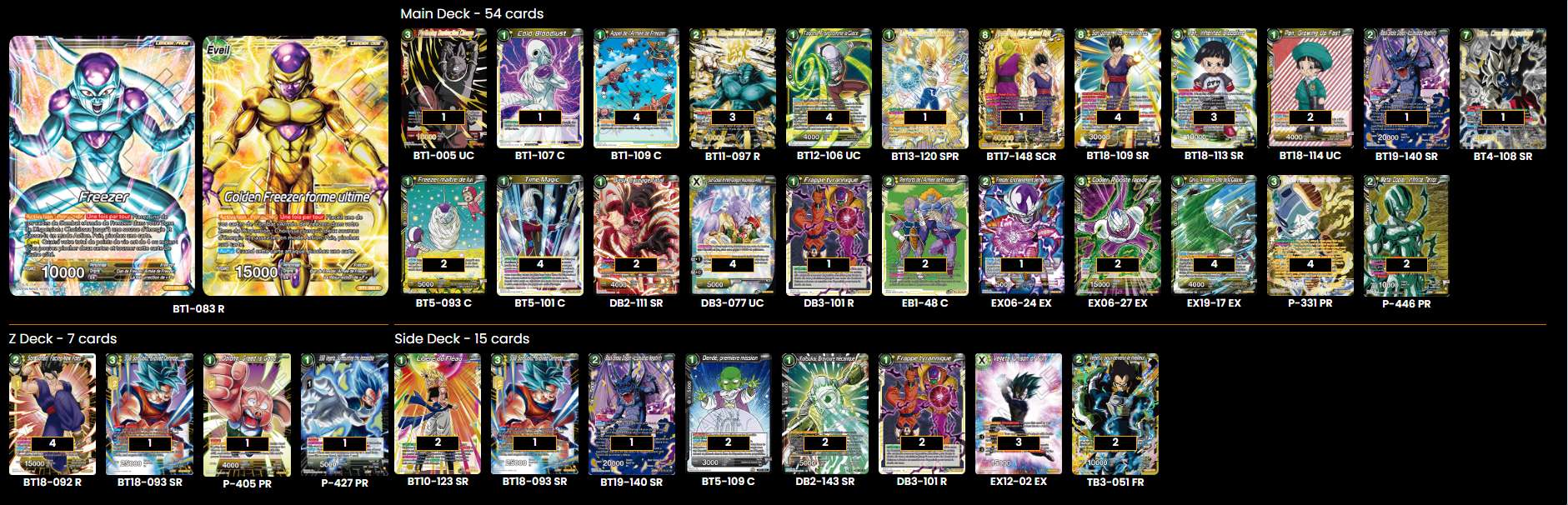 Decklist de Alexis Lenclud