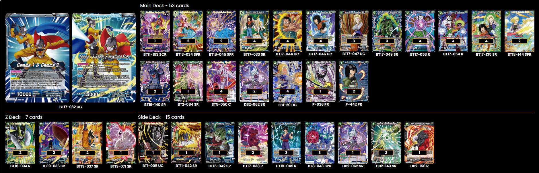 Decklist de Ali Drareni