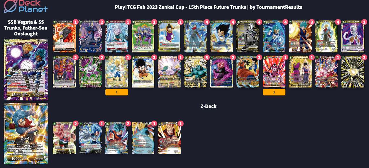 Decklist de Corey Chevalier