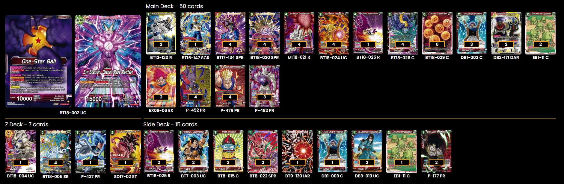 Decklist de Robert Rietze