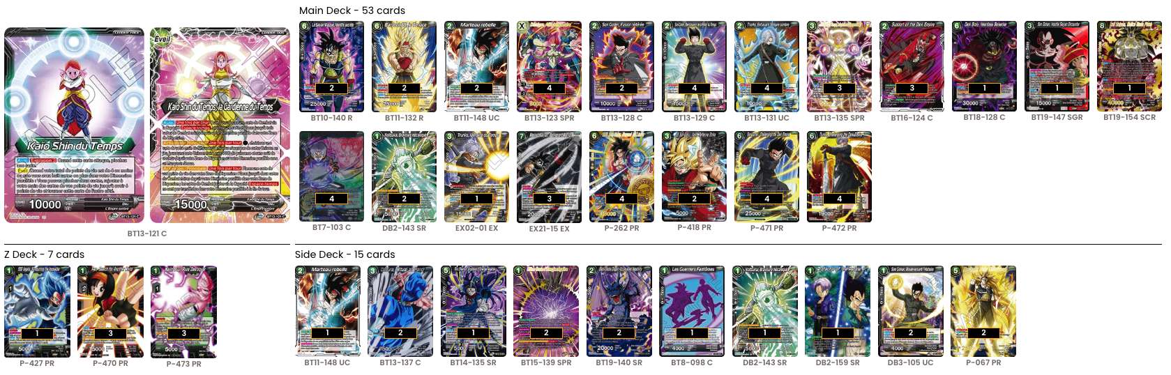 Decklist de David Lu