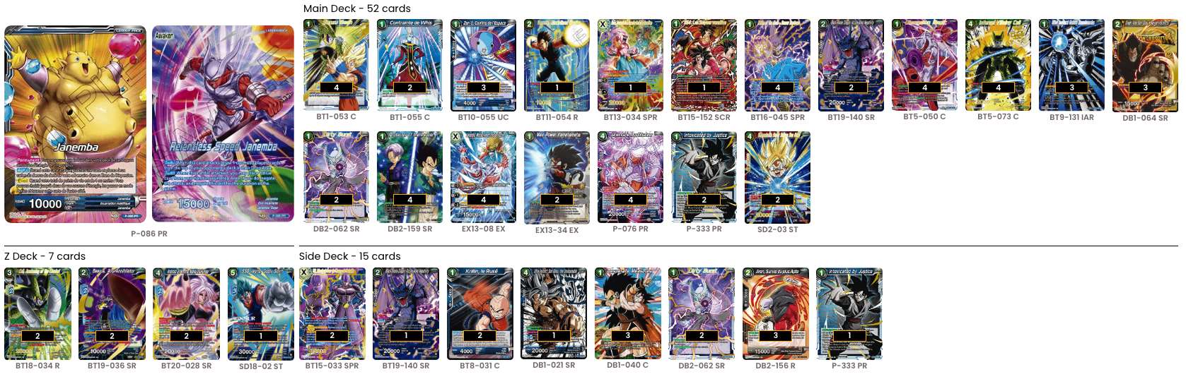 Decklist de Timothy Hain