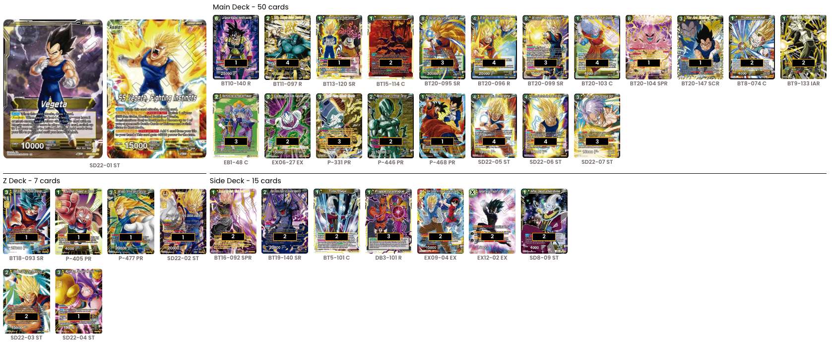 Decklist de Jack Dobson