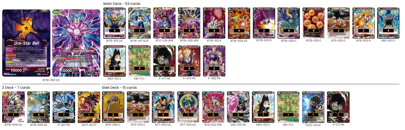 Decklist de Erik Cornell