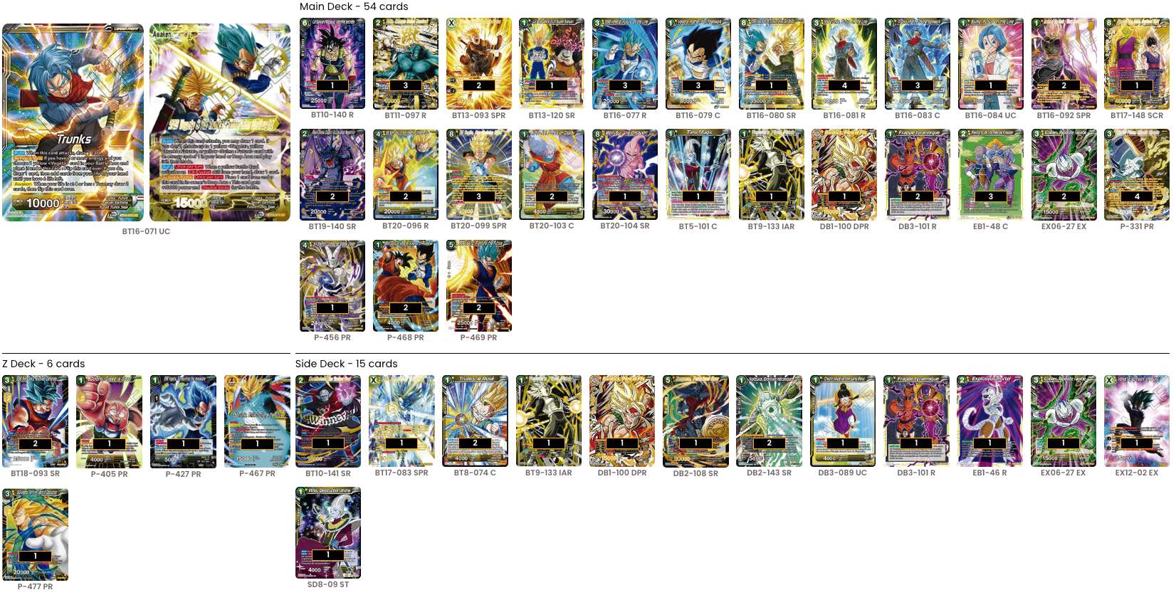 Decklist de Muqsit Khan