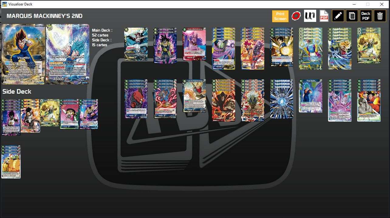 Decklist image · Marquis McKinney