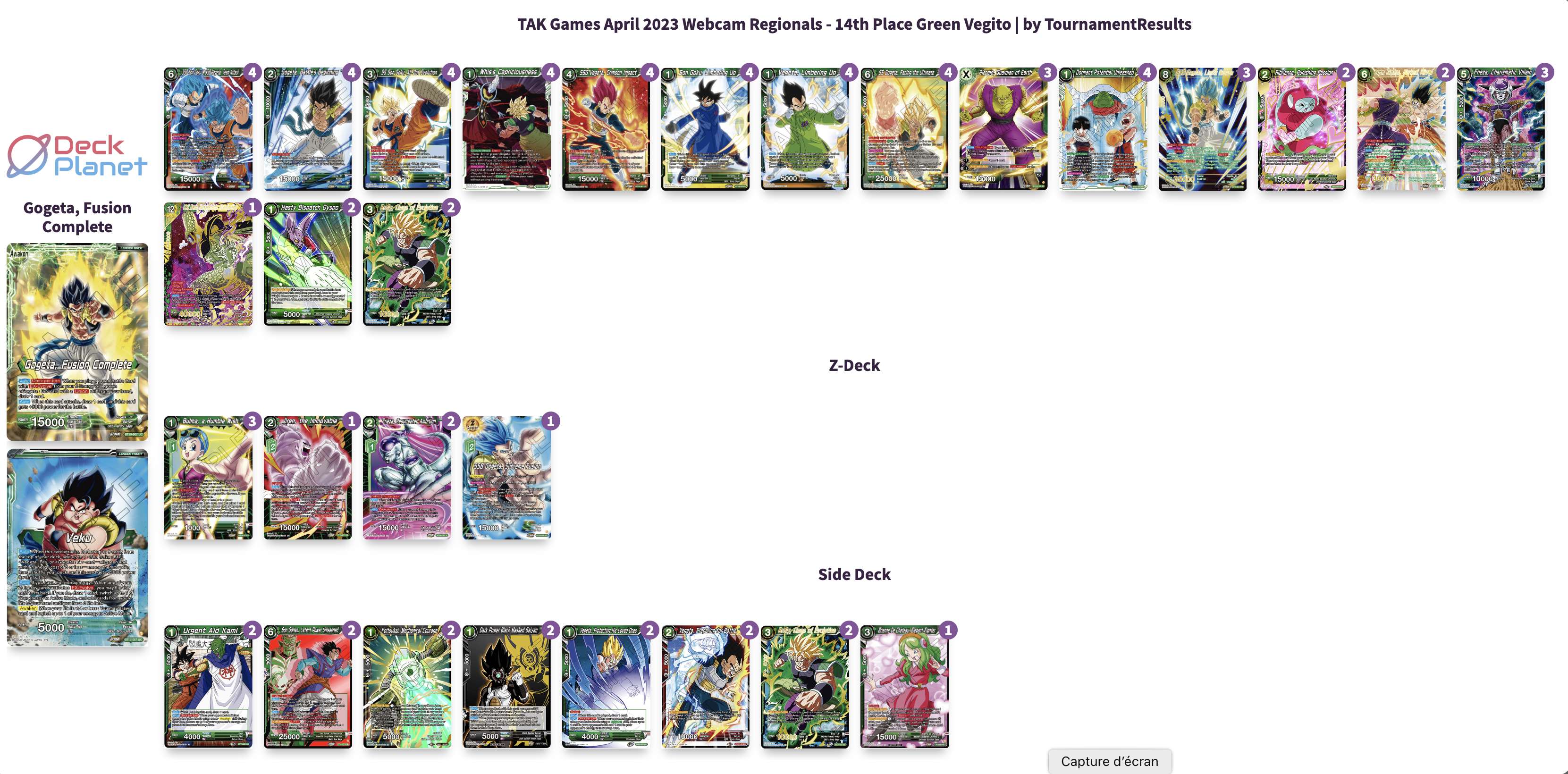 Decklist image · BEN LU