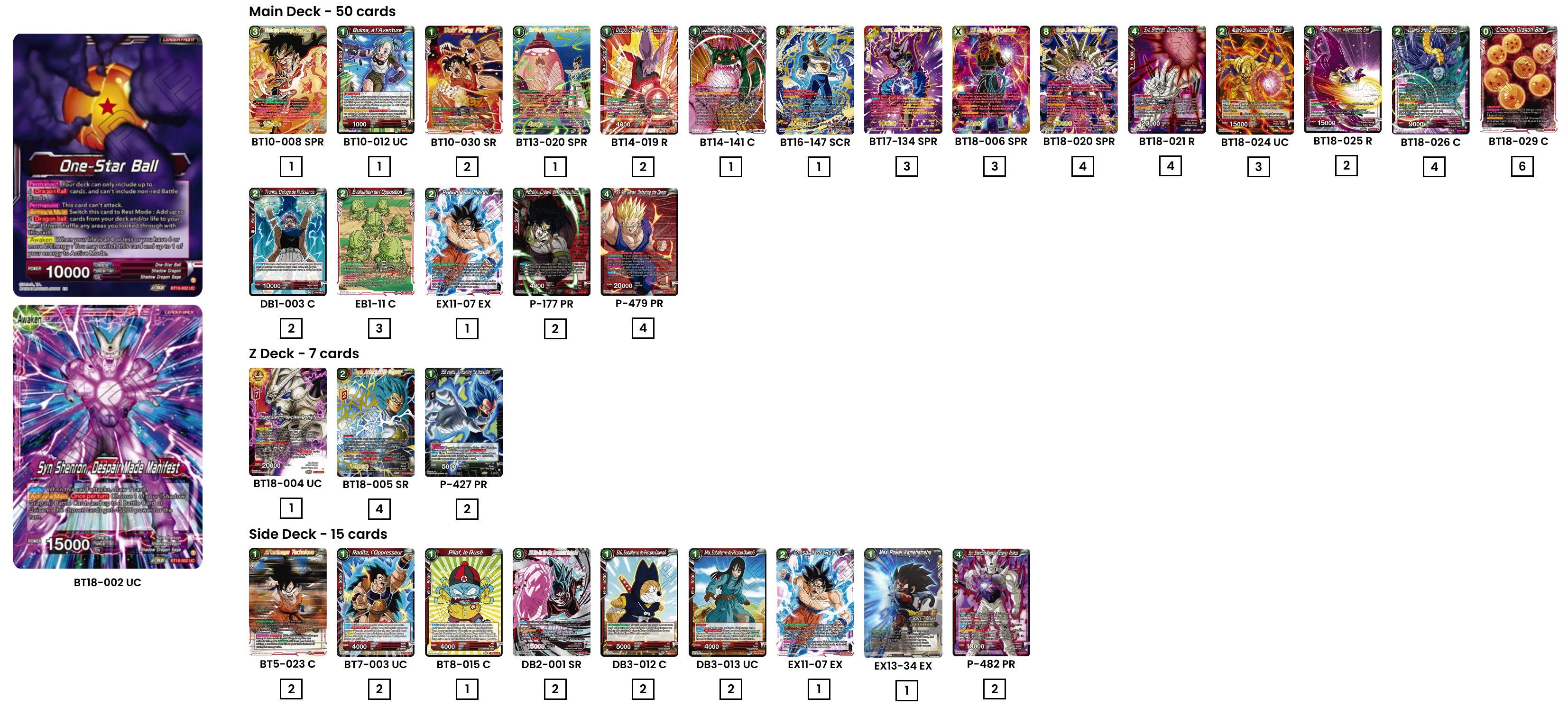 Decklist de Bertrand Pere