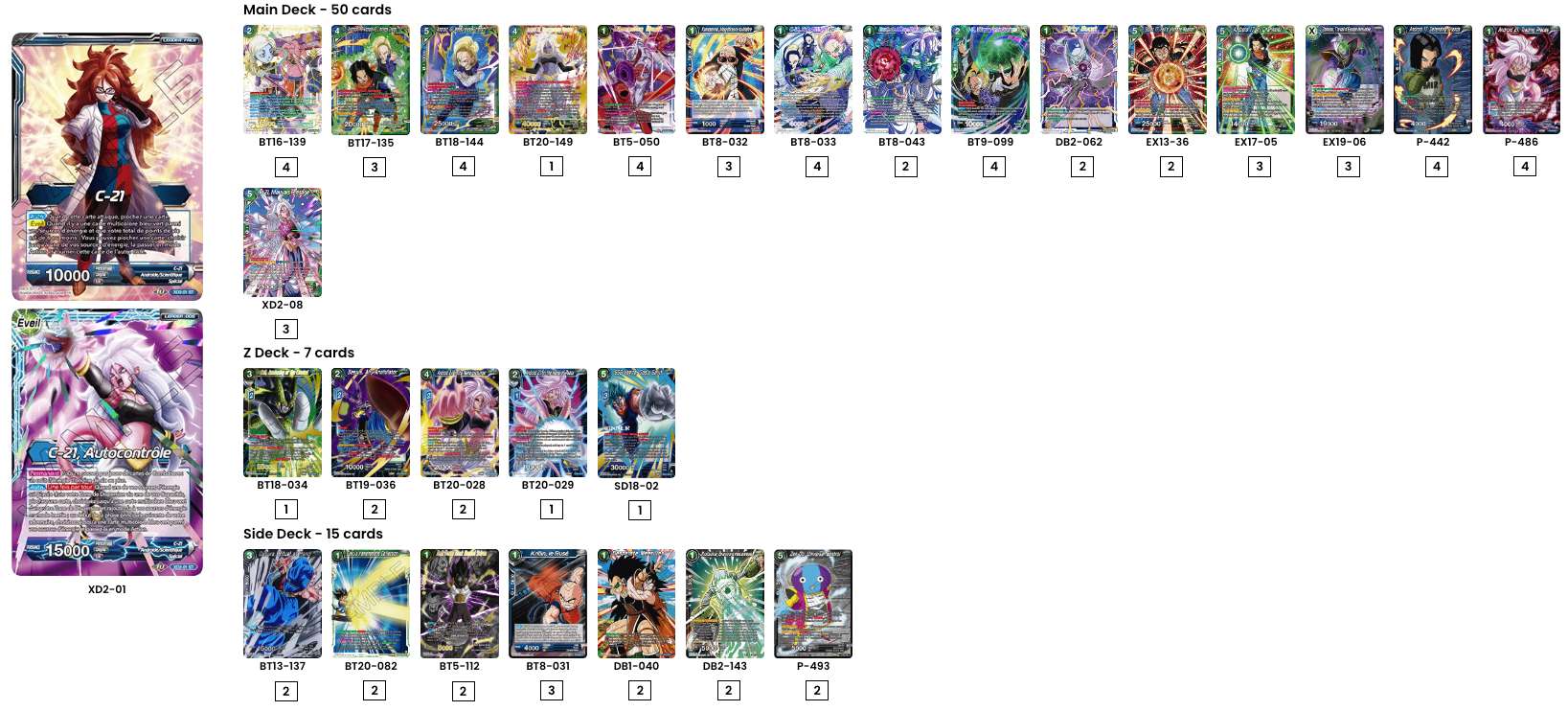 Decklist de Dylan Barncord