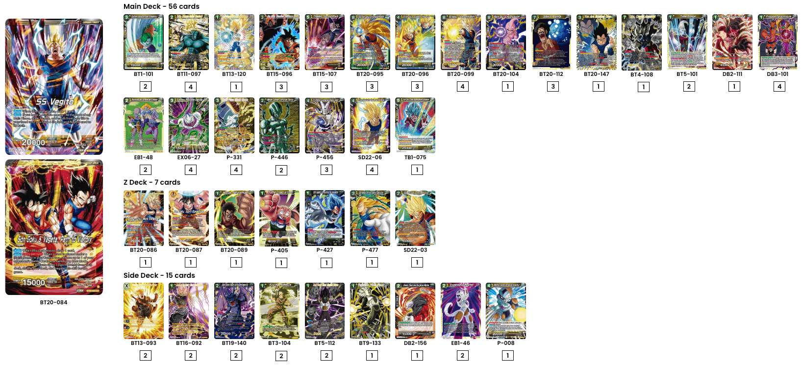 Decklist de Mychal Ricciuti