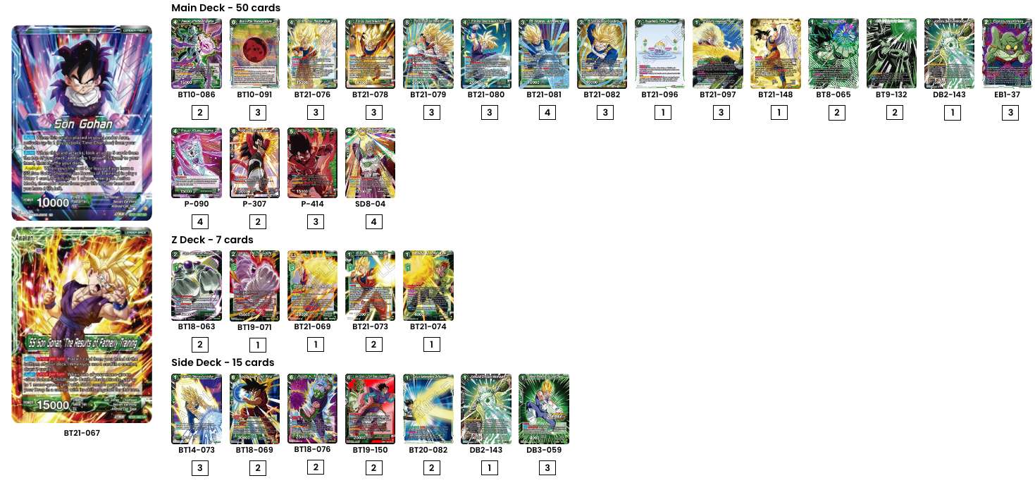 Decklist de John Argyros