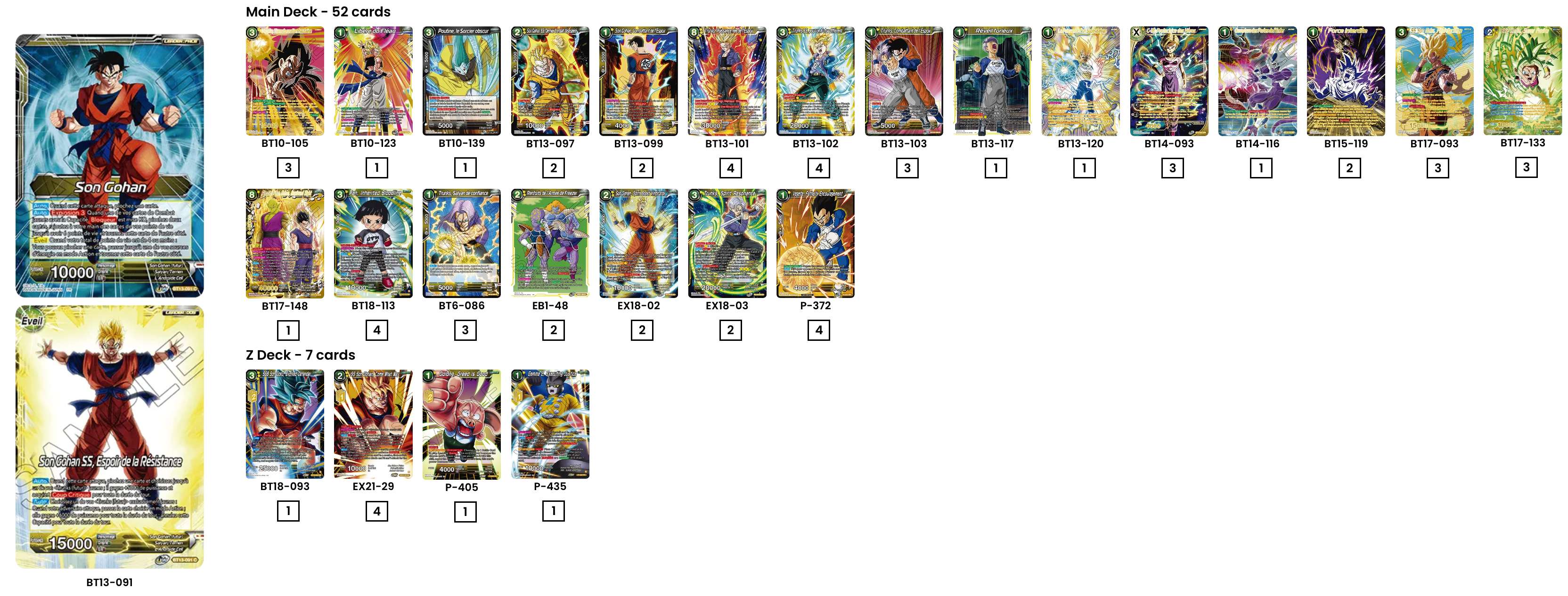 Decklist image · BEN LU