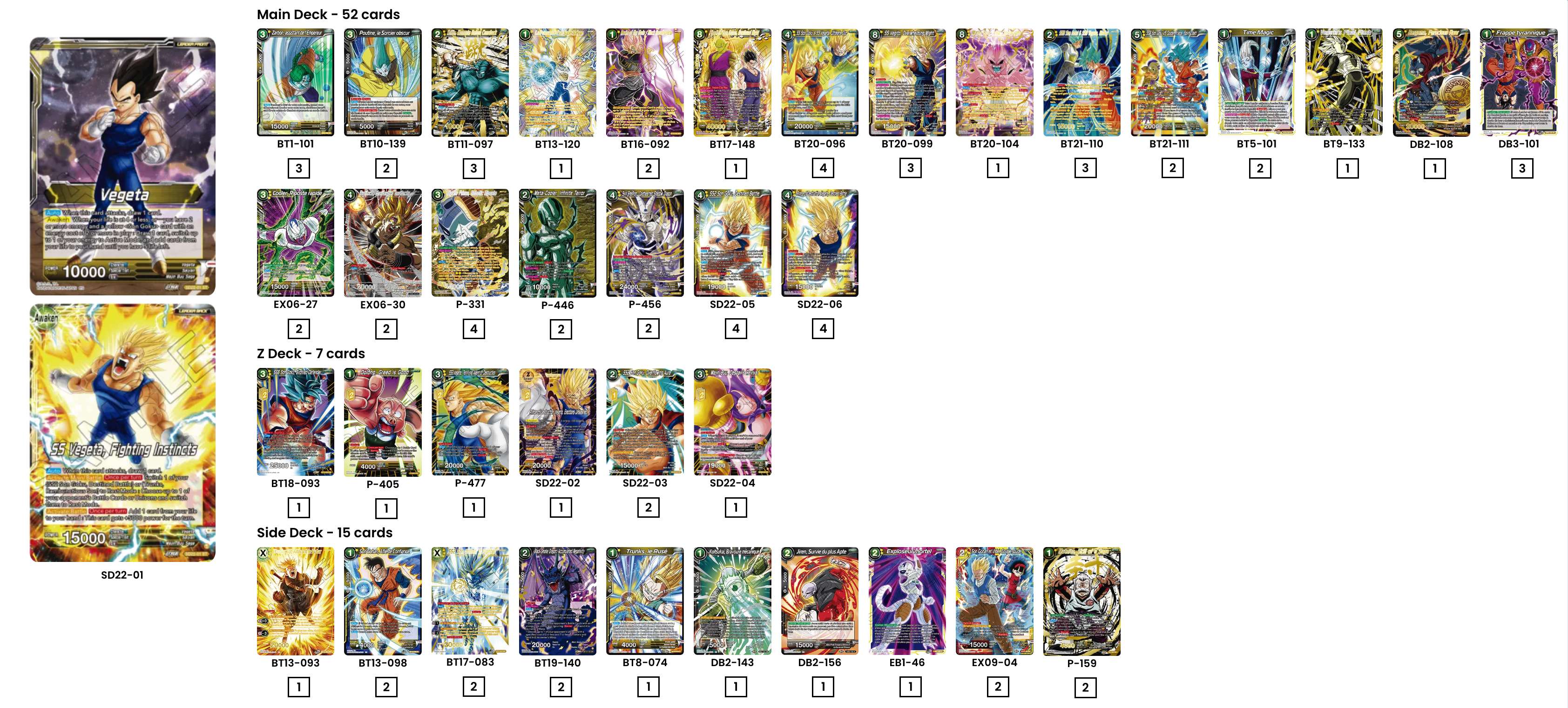 Decklist de Blake Miles