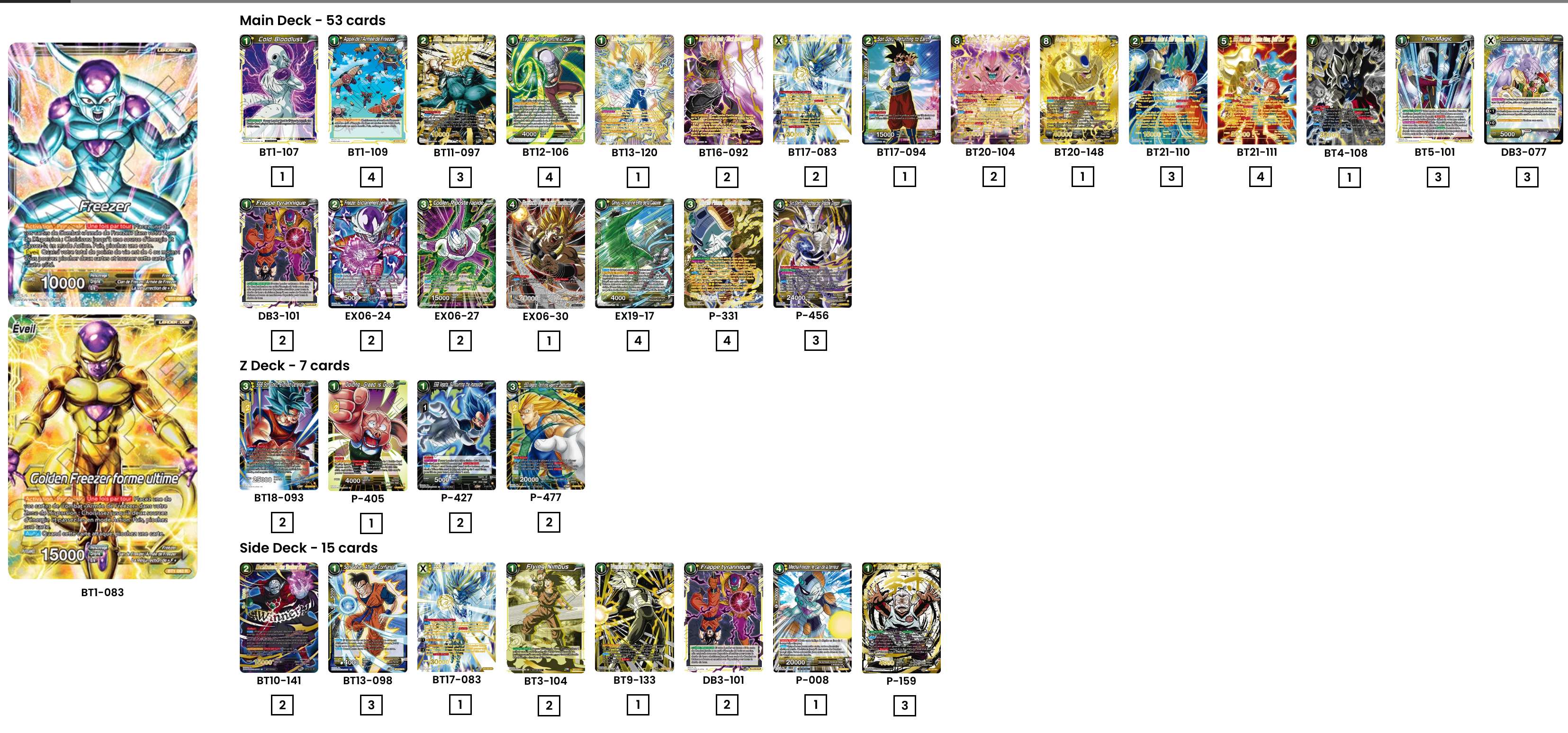 Decklist de Bartek Pakula