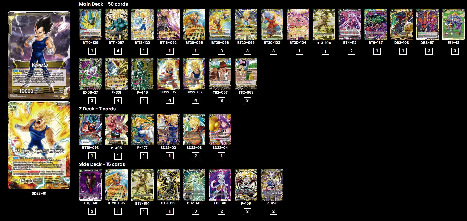 Decklist de Caomhan Reid