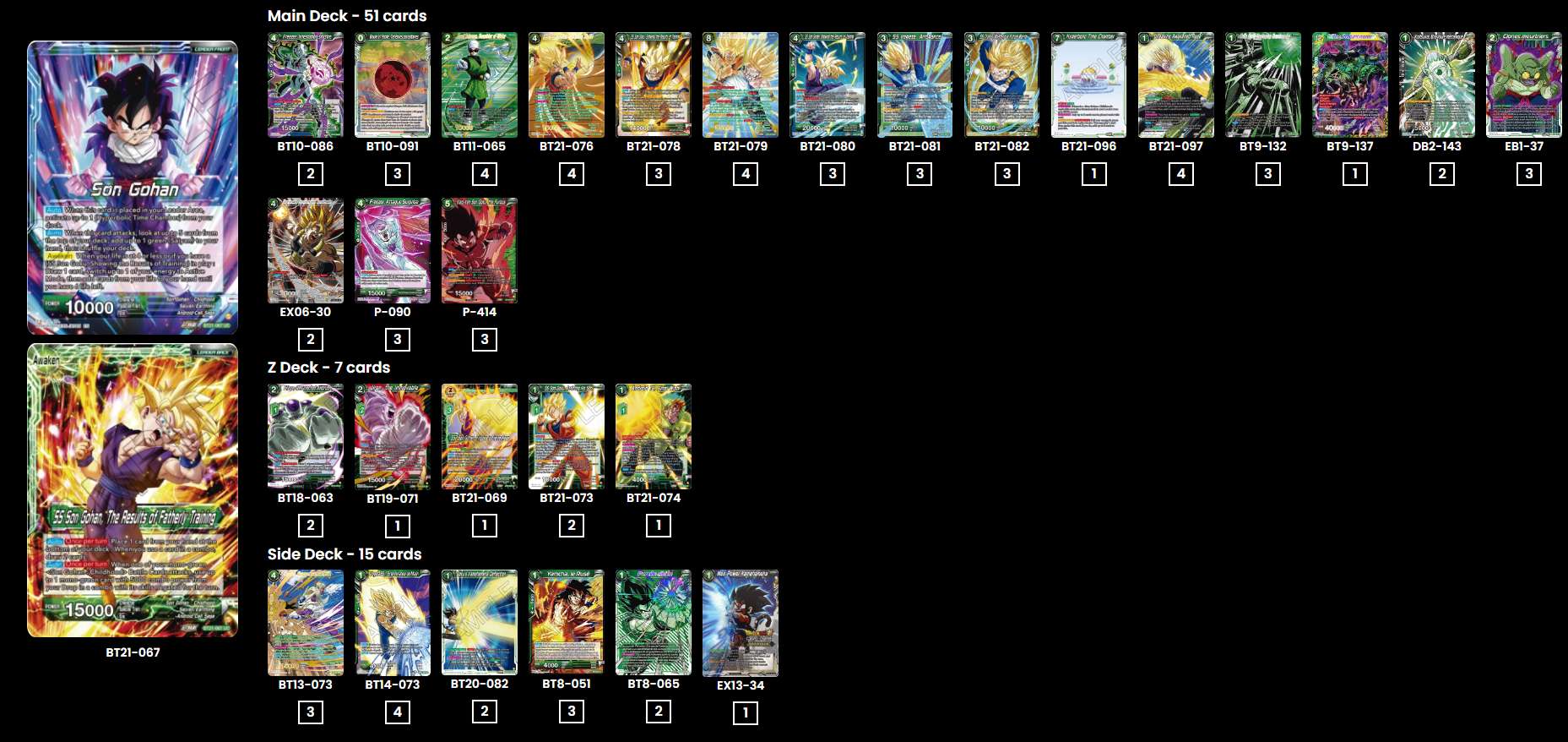 Decklist de Mickaël Mason